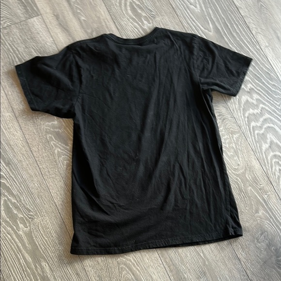 Black Graphic T-Shirt with Skeleton Design - Picture 7 of 7